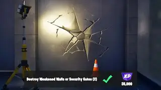 Destroy Weakened Walls or Security Gates - Fortnite Quests