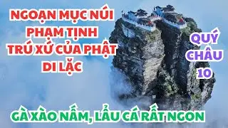 Trung Hoa Du Ký: NGOẠN MỤC núi Phạm Tịnh, trú xứ của Phật Di Lặc - Gà xào nấm, Lẩu cá RẤT NGON