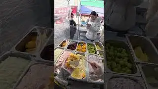 Satisflying with streetfood🥰 #streetfood #satisfying
