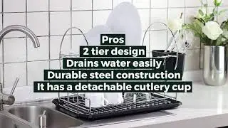 Top 5 Best Stainless Steel Drying Rack for Dishes in 2020 Reviews