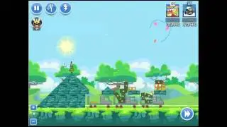 Angry Birds Friends ,Tournament Week 158 Level 1, Get three Star , 18 May 2015