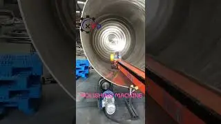 Tank and tank head polishing machine/tank shell polishing machine/tank shell grinding machine.