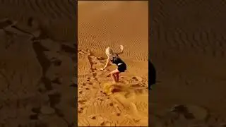 Sand Surfing in the Sahara desert of Merzouga, Morocco