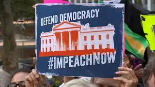 Protesters march through Manhattan demanding impeachment of President Trump