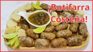 ¡Butifarra Costeña!✨¡Fácil receta hecho en casa! ❤️#butifarra colombiana