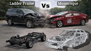 Monocoque vs Ladder Frame | Safety, Strength & Real Difference #ladder #monocoque #chessy #safety