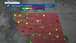 Q2 Billings Area Weather: Wildfire smoke will continue to cause poor air quality Tuesday