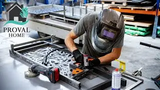 Proval'Home | Fabrication d'un ensemble de garde-corps design &agrave; l'atelier