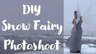 DIY Snow Fairy Photoshoot - Easy makeup and hairstyles ideas for a fantasy queen transformation