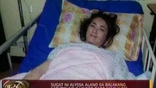 24Oras: Sugat ni Alyssa Alano sa balakang, aabutin ng 2 linggo bago maghilom