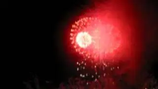 Fireworks at the first NDP held at the floating platform