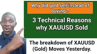 3 main Technical Reasons why gold sold yesterday instead of buying #money #forex #trendingvideo
