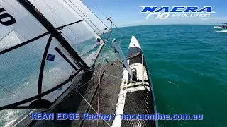 Nacra F18 Evolution First Kite Run - KEAN EDGE Racing / nacraonline.com.au