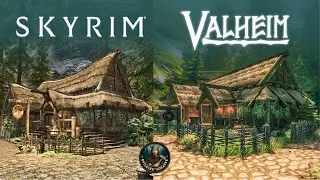 I Built the Legendary Riverwood Tavern from Skyrim in Valheim