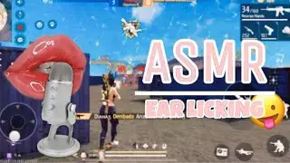 ASMR EAR LICKING💓/ ASMR JUGANDO FREE FIRE 👾-ASMR ESPAÑOL ✨
