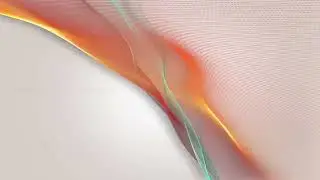 Abstract wave motion on white background. Looping 4K video.