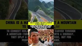 China CUT A MOUNTAIN in Half?! You Won't Believe Why! | Incredible Engineering Feat 🤯🇨🇳