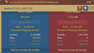 Lords Mobile - Rally War Targets Zeroed + 35M Troops KVK  [ Party 1 ]