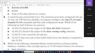 The CCNA Journey - Chapter 8 - Implementing Ethernet Virtual LANs - Chapter Review