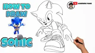 HOW TO DRAW SONIC THE HEDGEHOG STEP BY STEP | SONIC #sonic #drawing