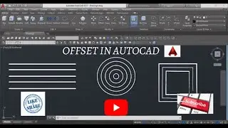 AutoCAD - how to create OFFSET in AUTOCAD | learn autocad free