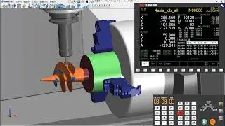 KND2000MF3i NC System  | 4 Axis Machining | HuiMaiTech Virtual CNC Training