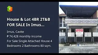 House & Lot 4BR 2T&B FOR SALE In Imus Cavite