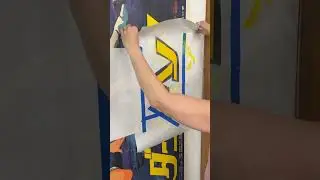Covering up some stains 🖼️ #restoration