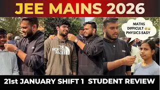 Hardest Shift ever ? 😱JEE Mains 2026 😱 21 Jan 1st Shift Student Reaction 🥲| 21 Jan Shift 1 Analysis