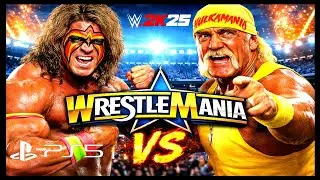 Ultimate Warrior vs Hulk Hogan &ndash; WrestleMania Classic | WWE 2K25 PS5