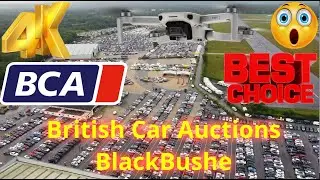 BCA UK (British Car Auctions) BlackBushe Aerial 4k UHD View of Largest Auction Group DJi Mini 2