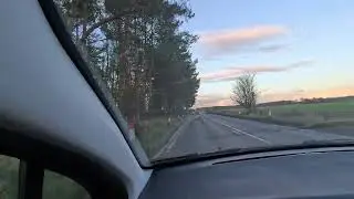 Driving through Fife, Scotland