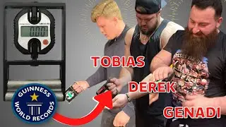 Armwrestlers Test Their GRIP STRENGTH - EAST vs WEST 3