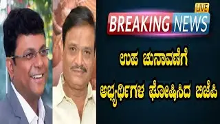 BJP Announces Candidates for Karnataka By Election Sira and RR Nagar | Namma Kannada News