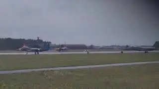 F-15 4 manship take off from RAF Lakenheath Heritage Jet