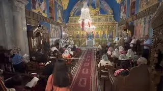 Orthodox Christians in Gaza City attend Easter Sunday service, as Israeli strikes continue