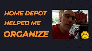 Getting organized with the help of Home Depot Husky Storage Workbench (set-up) with channel update