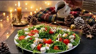Easy Christmas Wreath Salad Recipe | Holiday Salad #ChristmasSalad #HolidayRecipes #FestiveFood