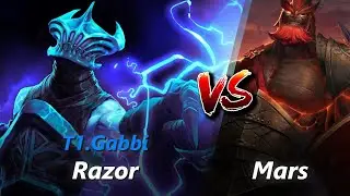 Gabbi safelane Razor vs Mars/Rubick | First 10 minutes