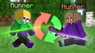 Minecraft Manhunt But Hunter Swaps Every Minute...
