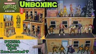 New NECA Teenage Mutant Ninja Turtles Cartoon NYC Street Scene Diorama Unboxing Review (Re-Release)