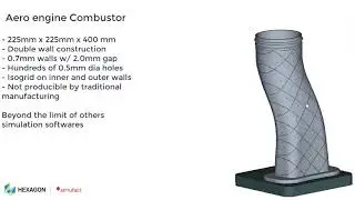 Metal Additive Manufacturing Simulation of Complex Jet-turbine Combustor | Simufact