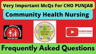 BFUHS CHO Punjab Previous Year Question Paper/NHM/PUNJAB CHO 2022