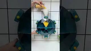 Product Link in Bio ( # 2526 ) ✅ Wall Mounted 360 Degree Rotatable Cereals Grain Storage