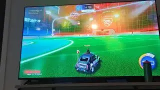 Playing Rocket League with sean