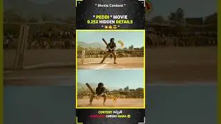 PEDDI Movie Hidden Details 🔥🤯 #peddi #movie #glimpse #details #ramcharan