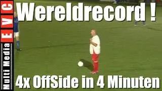 Wereldrecord ! 4x buitenspel in 4 minuten
