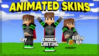 ANIMATED SKIN PACK - 11 Animasi Ini Bikin Skin Kalian Jadi Hidup | Minecraft Bedrock 1.21+