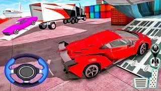 Car Transport Simulator 2021 - Transporter Trailer Truck Driving - Android Gameplay 2