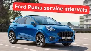 Ford Puma 2019-2025 Service Intervals and Recommendations